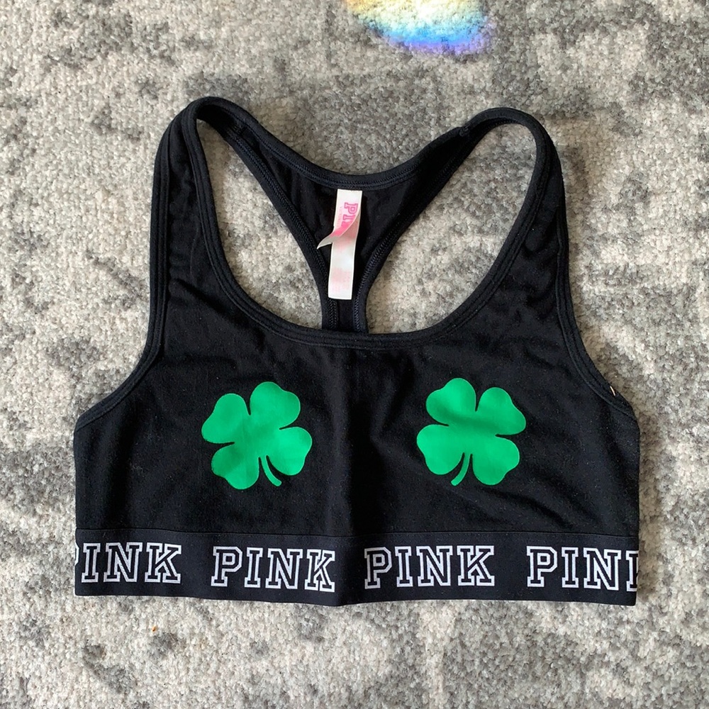 Victoria’s Secret PINK Shamrock Sports Bra